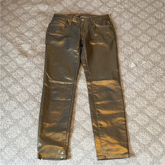 kate spade Denim - Kate Spade Broome Street Gold Shimmer Jeans
